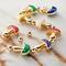 12 Packs: 8 ct. (96 total) Multicolor Enamel Metal Mushroom Beads, 16mm by Bead Landing™